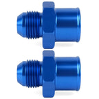 2X SBC 10AN Valve Cover Adapter Aluminum Fittings for Push-In Grommet (N/A)