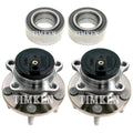 Front and Rear Wheel Bearings & Hubs Kit for Ford Edge, Lincoln MKX (2007–2018)