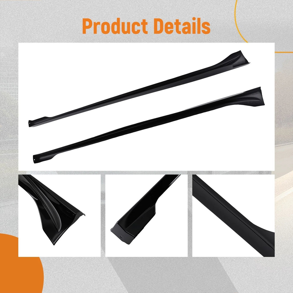 Set of 2 Side Skirts for Honda Civic Sedan & Hatchback (2022–2025) Glossy Black