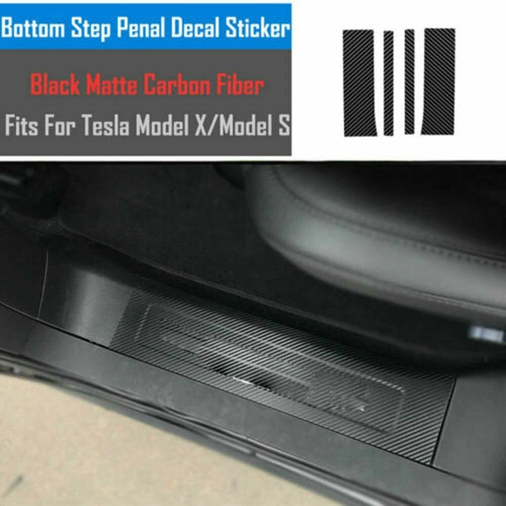 Set of 1 Carbon Fiber Look Stickers for Tesla Model X/S (2012–2021)