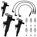 3X Ignition Coils & Spark Plug Wire for Dodge Durango Jeep Liberty (2004–2009)