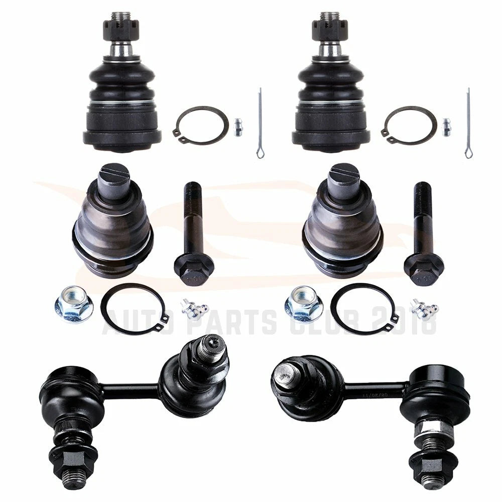 Set of 6 Front Ball Joints & Sway Bar Links for Nissan Pathfinder (2005–2016)