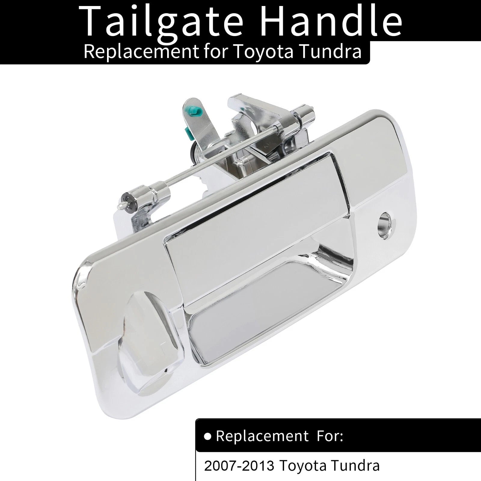 Chrome Tailgate Handle Latch w/ Camera Hole for Toyota Tundra (2007–2013)