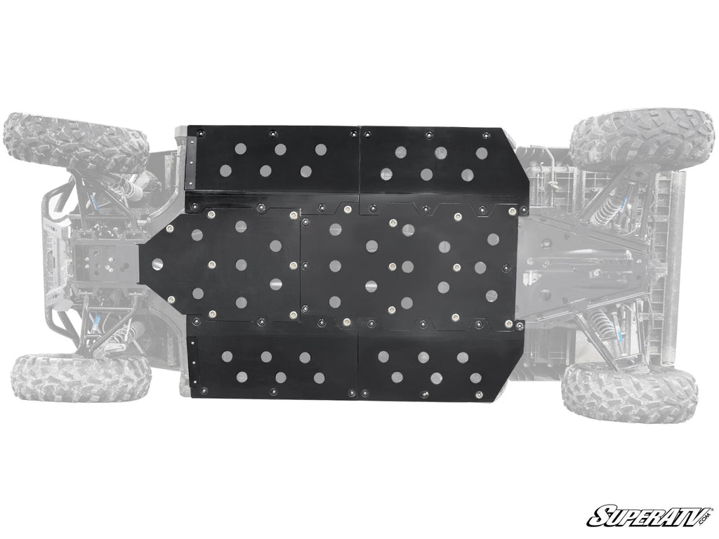 SuperATV Heavy Duty Full Skid Plate for Polaris Ranger Midsize 570 (2015–2021)