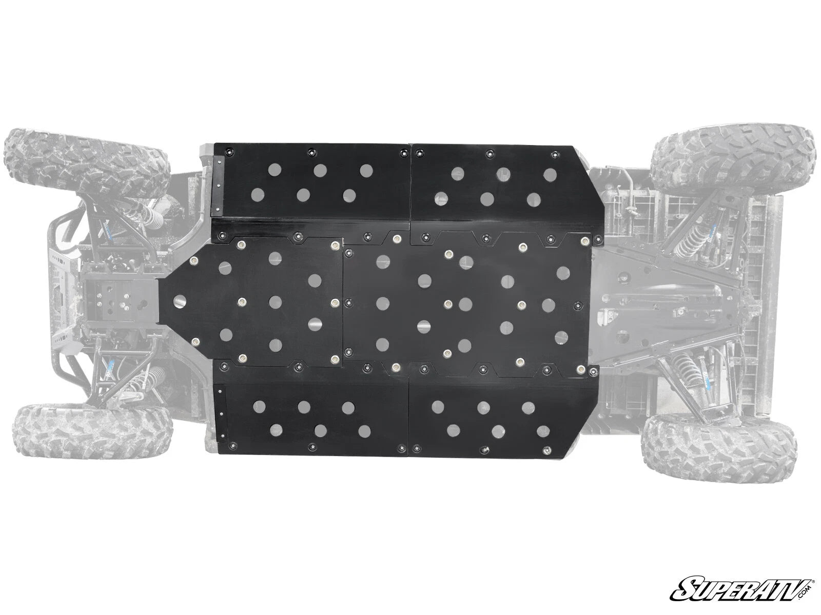 SuperATV Heavy Duty Full Skid Plate for Polaris Ranger Midsize 570 (2015–2021)