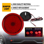 2X Red LED Rear Bumper Reflector Brake Stop Lights for Toyota Sienna (2007–2010) EPY