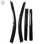 Set of 4 Black Window Visors for Nissan Rogue (2014–2019)
