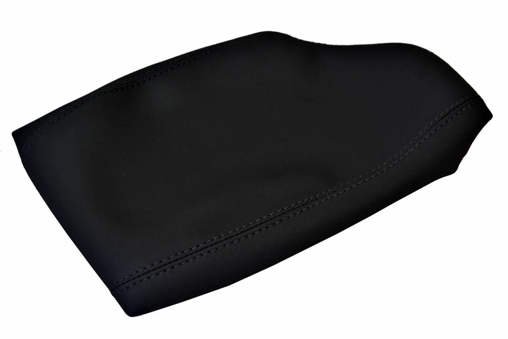 Leather Center Console Lid Armrest Cover for BMW F30 (2014–2018) Black