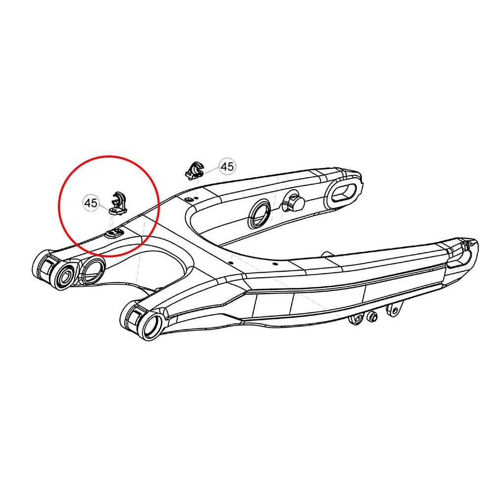 Rear Brake Hose Clamp Guide for Beta RR 200 300 350 390 430 RR-S 500 (2013–2024)