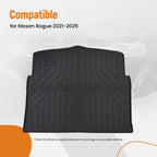 Heavy Duty Cargo Floor Mat for Nissan Rogue (2021–2025) TPE Anti-Slip