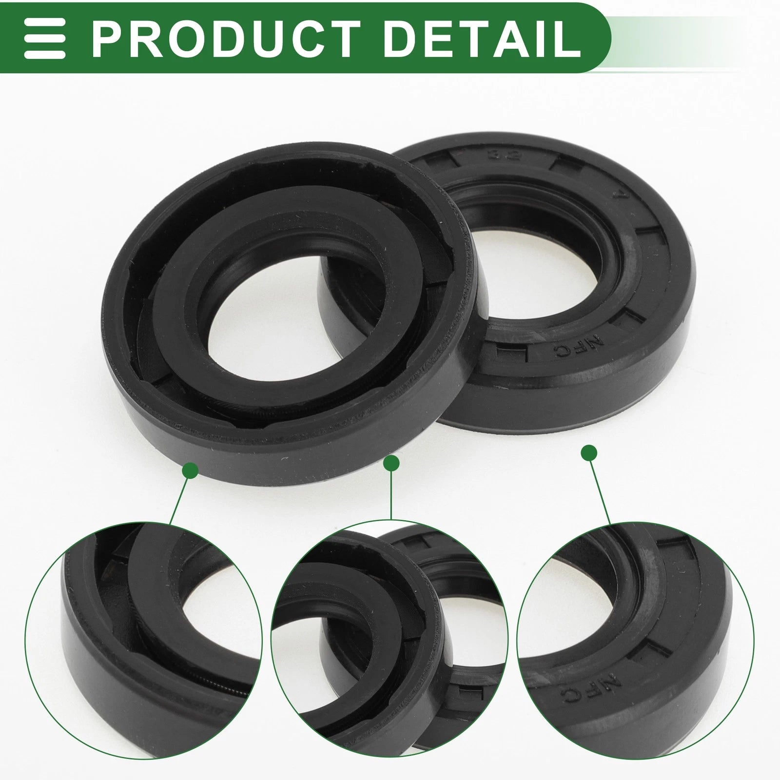 Set of 5 Oil Seal Rotary Shaft Seal NBR Rubber 17x32x7mm