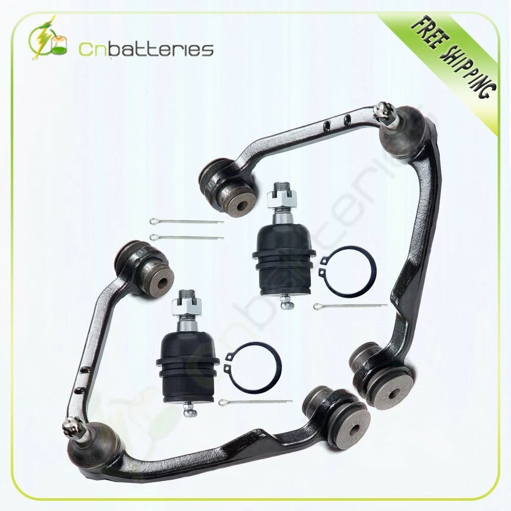 Set of 4 Upper Control Arm Lower Ball Joint for Ford F-150 1997–2003 2WD