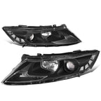 Projector Headlight Lamp for Kia Optima (2011–2013) - Black Housing, Clear Lens