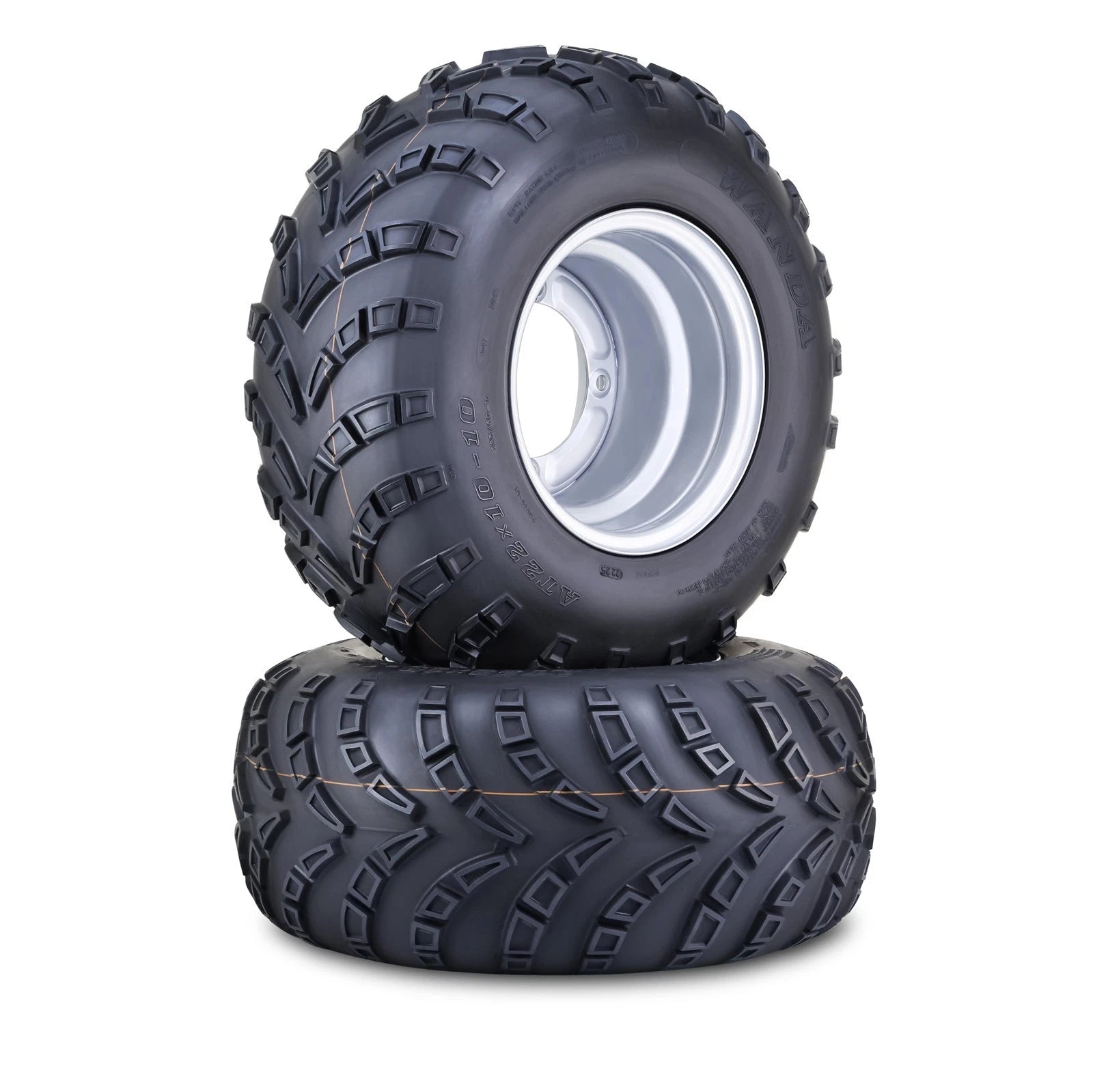 2 Wanda ATV Tire Wheel Assembly 22X10-10 w/ 4X156mm PCD for ATV