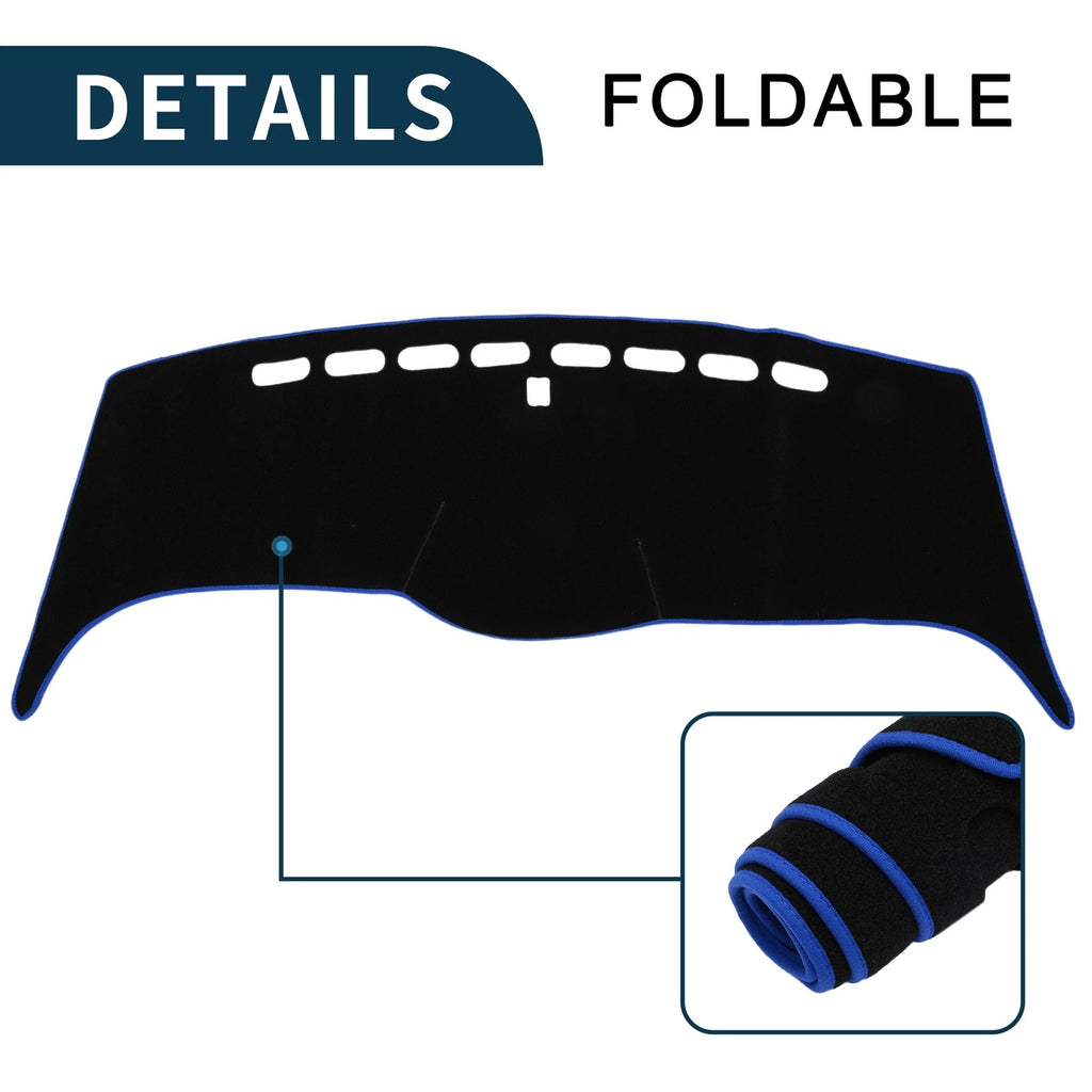 Dashboard Cover Mat for Honda Odyssey RB1 RB2 (2005–2010) Black Blue