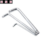 L Type Bent Bar Socket Wrench Set of 3 - 1/2", 1/4", 3/8" Chrome Vanadium