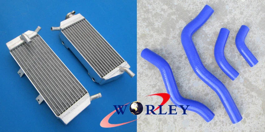 Aluminum Radiator & RED Hose for Honda CRF450X (2005-2016)