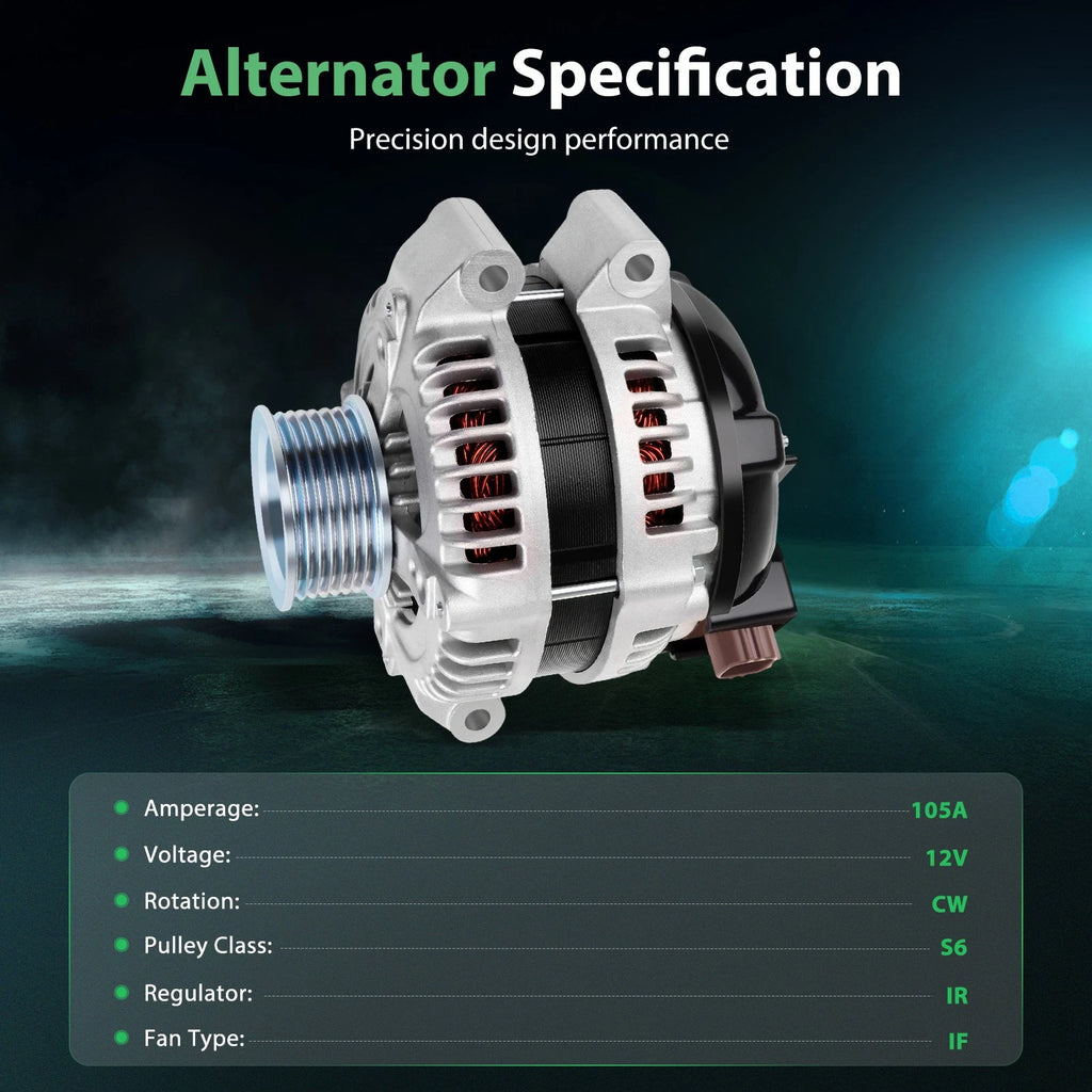 105A Alternator for Honda Accord LX EX (2003–2007)