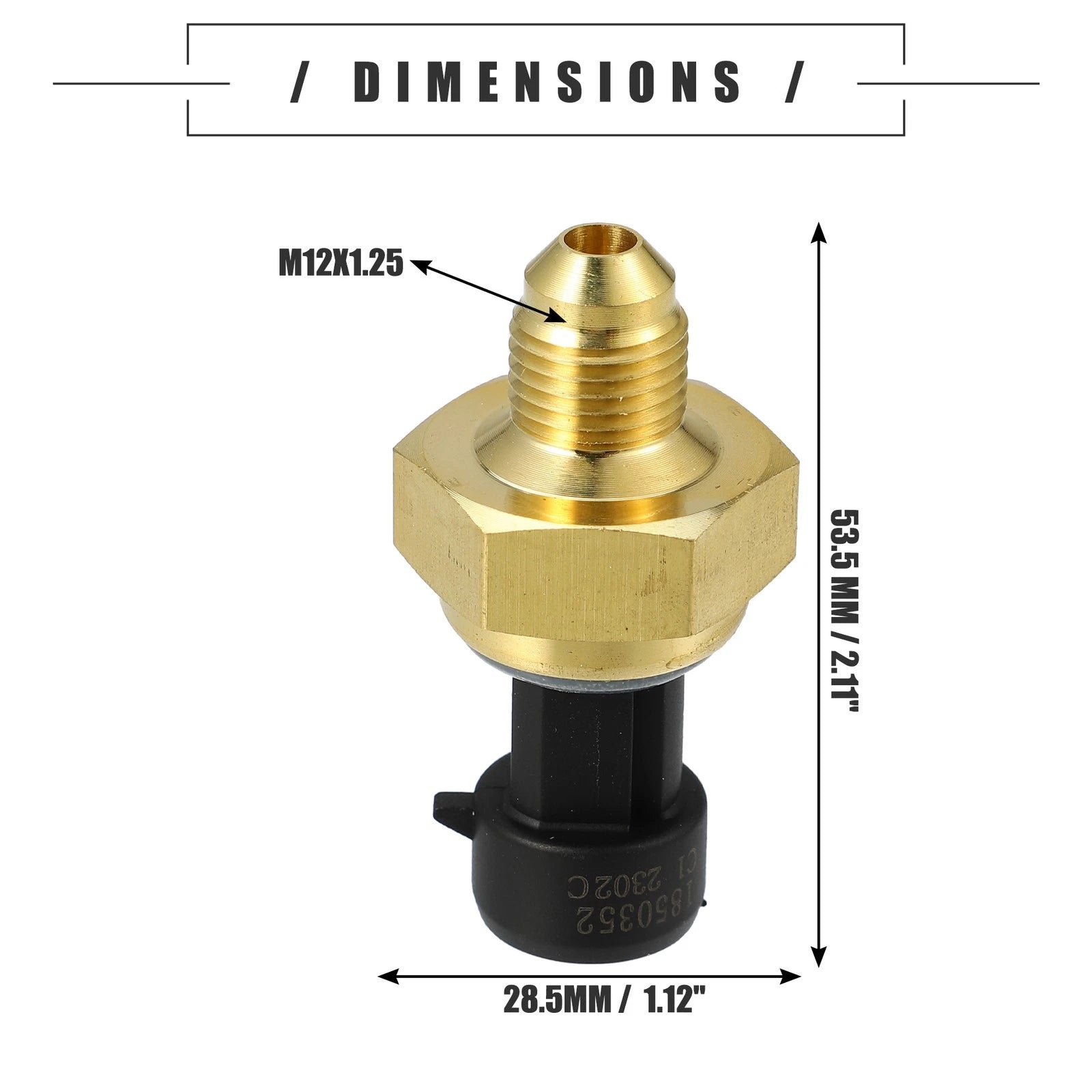Engine Oil Pressure Sensor for Ford F-250 (2005–2007) 5C3Z-9J460-A Metal