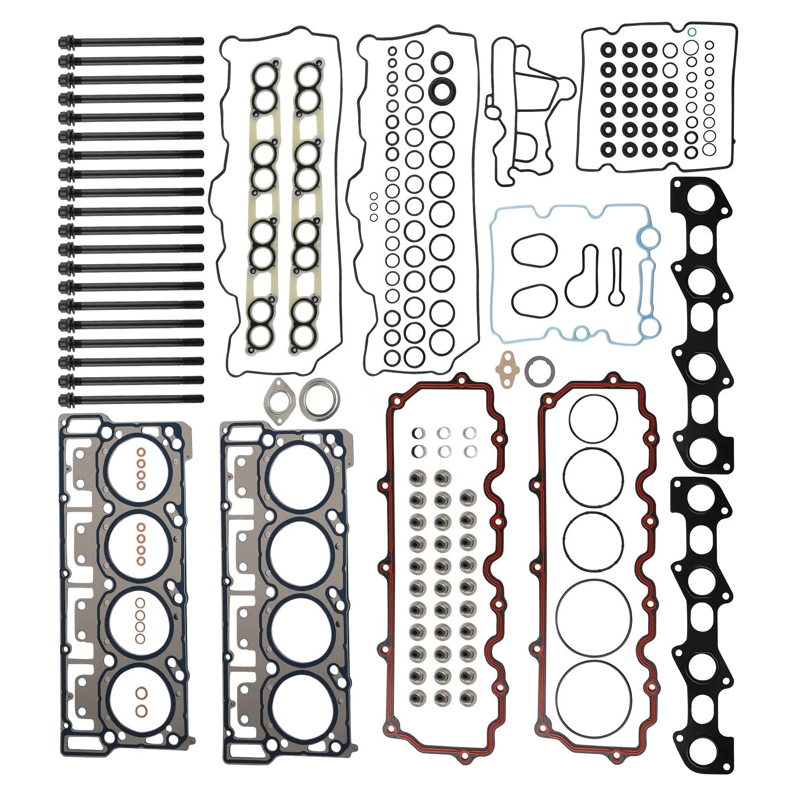 Cylinder Head Bolts Kit & Head Gasket Set for Ford 6.0L Powerstroke (2003–2006)