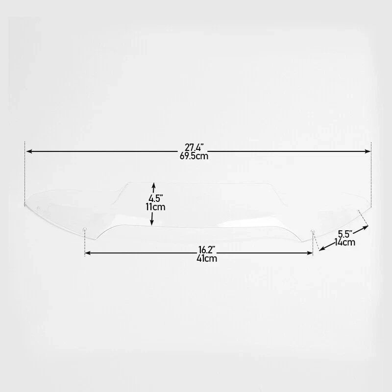 4.5" Clear Flare Windshield for Harley Road Glide FLTR (2015-2023)