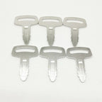 Set of 6 Ignition Keys RC101-53630 for Kubota K008 KX161-2 KX101 KX151 R410 KH61 R520S