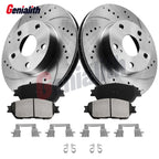 275mm Front Drilled Slotted Rotors Brake Pads Kit for Toyota Tacoma (2005–2015)