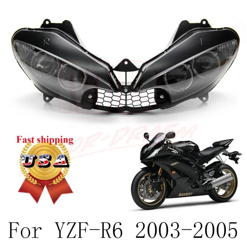 Front Headlight Assembly for Yamaha YZF R6 R6S (2003–2009)