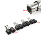 89mm Y Shape Double Exit Exhaust Muffler Tip for Universal Car