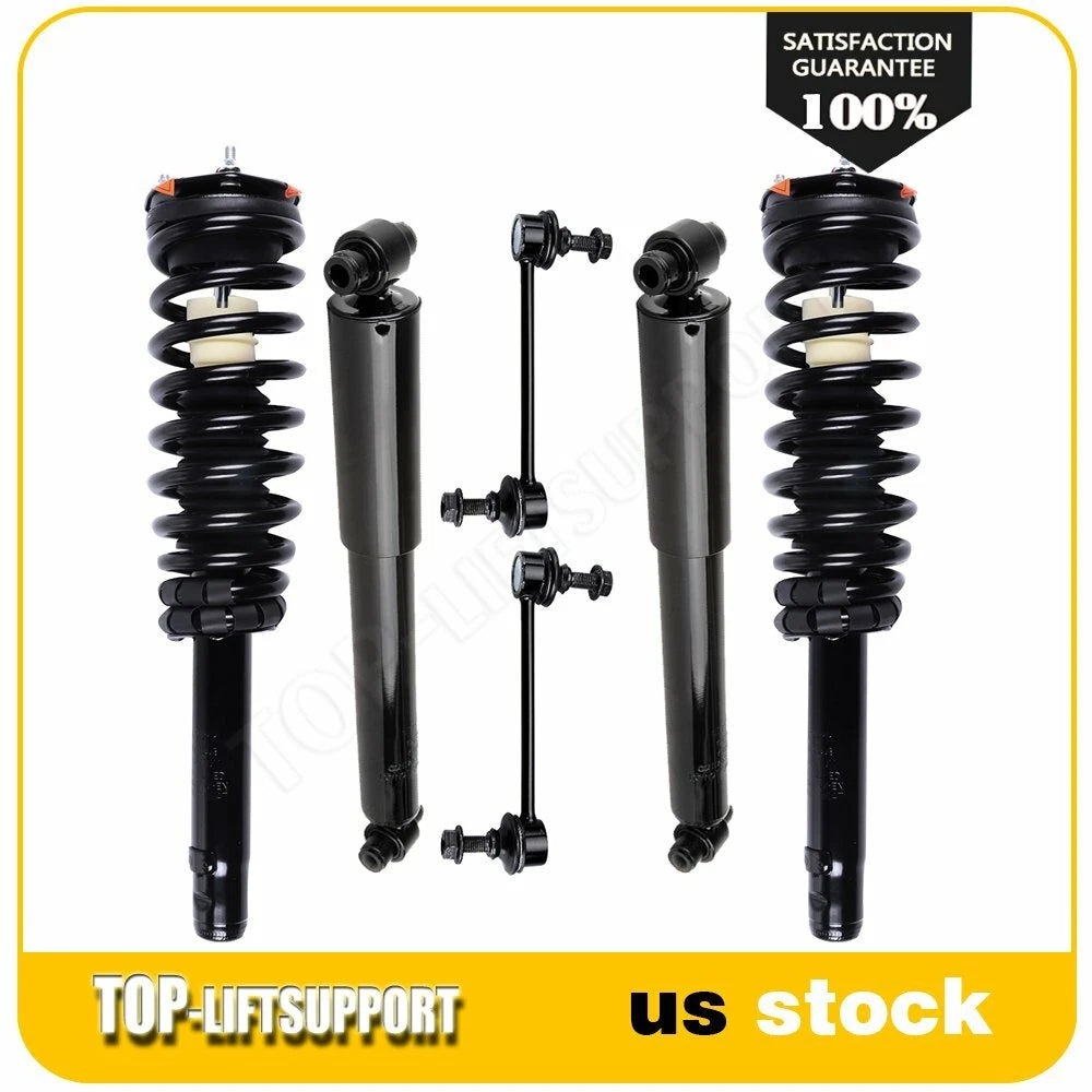 Set of 6 Complete Strut Assemblies and Shocks for Ford Fusion