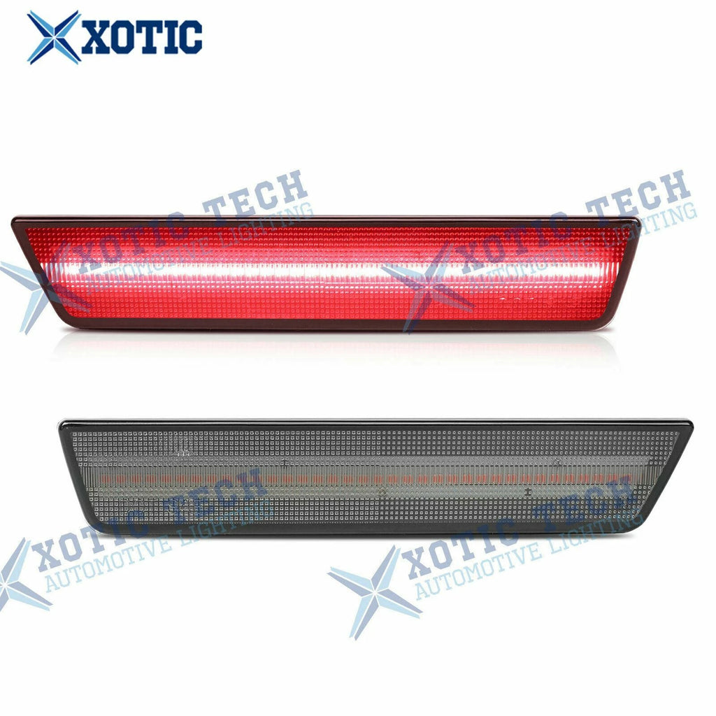 LED Rear Bumper Side Marker Light Smoked Lens Red for Dodge Challenger (2008-2014)