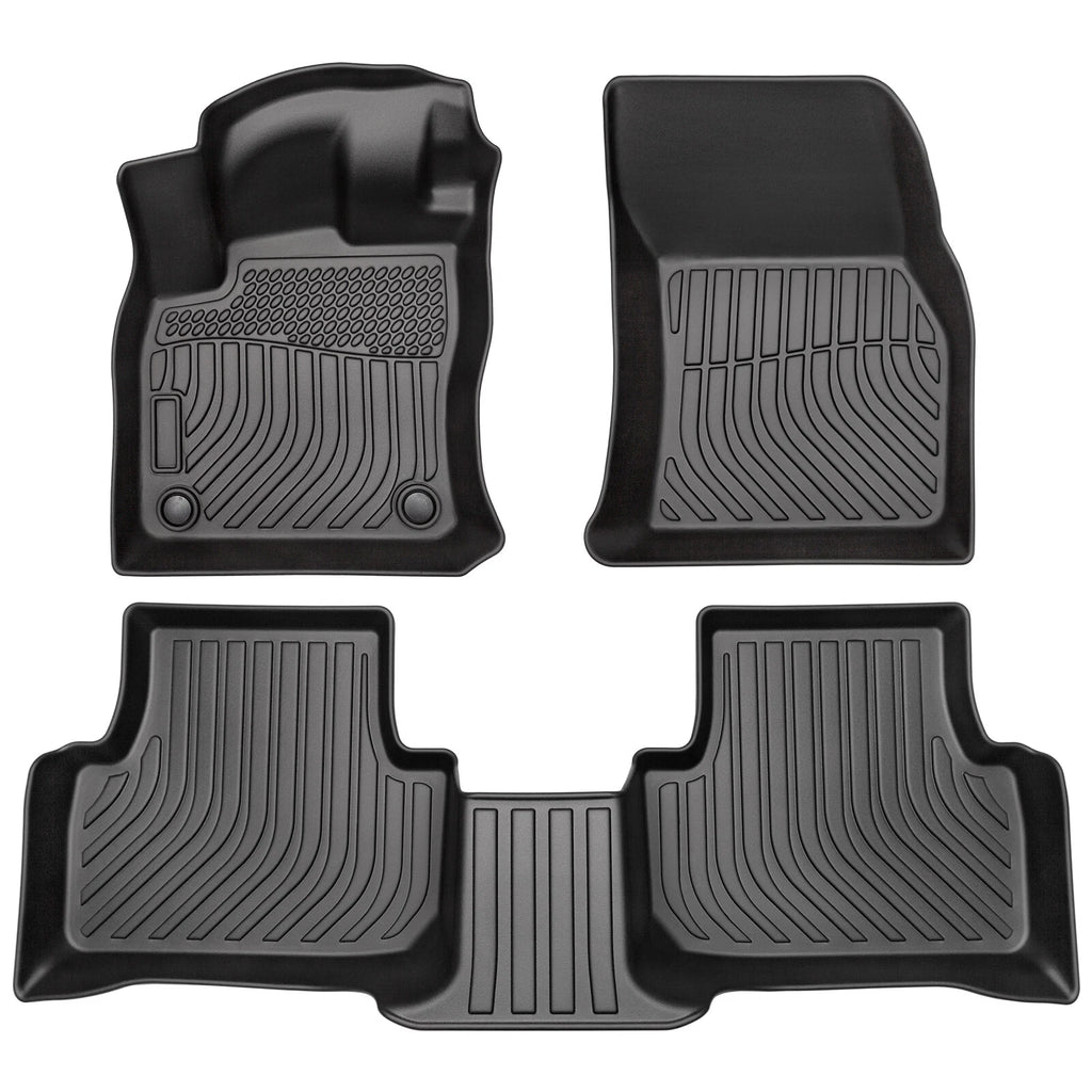 Set of 4 TPE Rubber Floor Mats for Volkswagen Taos (2022–2024)