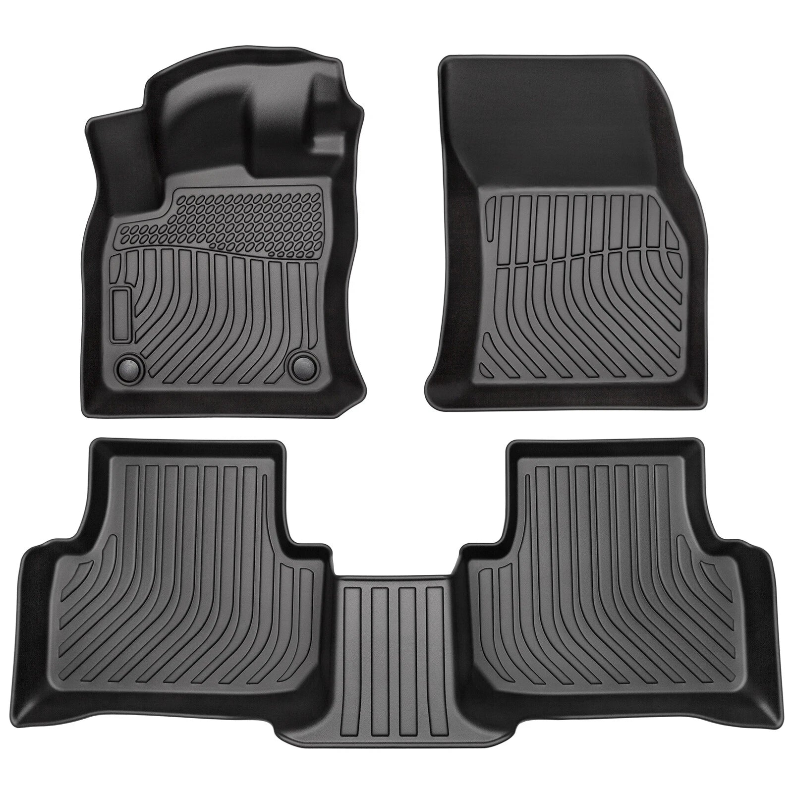 Set of 4 TPE Rubber Floor Mats for Volkswagen Taos (2022–2024)