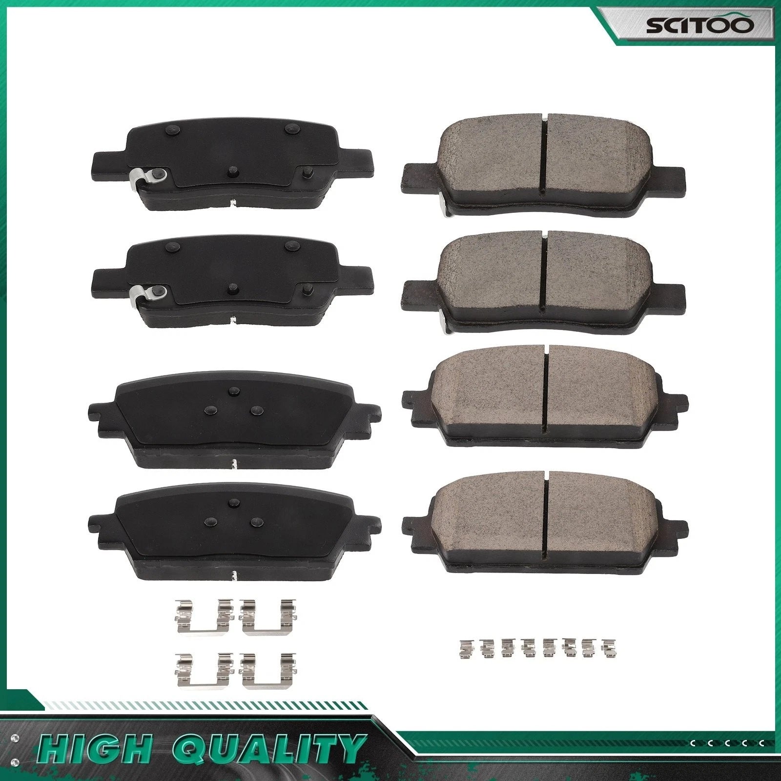 Set of 4 Ceramic Brake Pads for Hyundai Santa Cruz (2021–2023) Kia Sorento