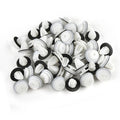 50pcs White Plastic Pillar Trim Clips for Toyota (90467-10161, 94858299)