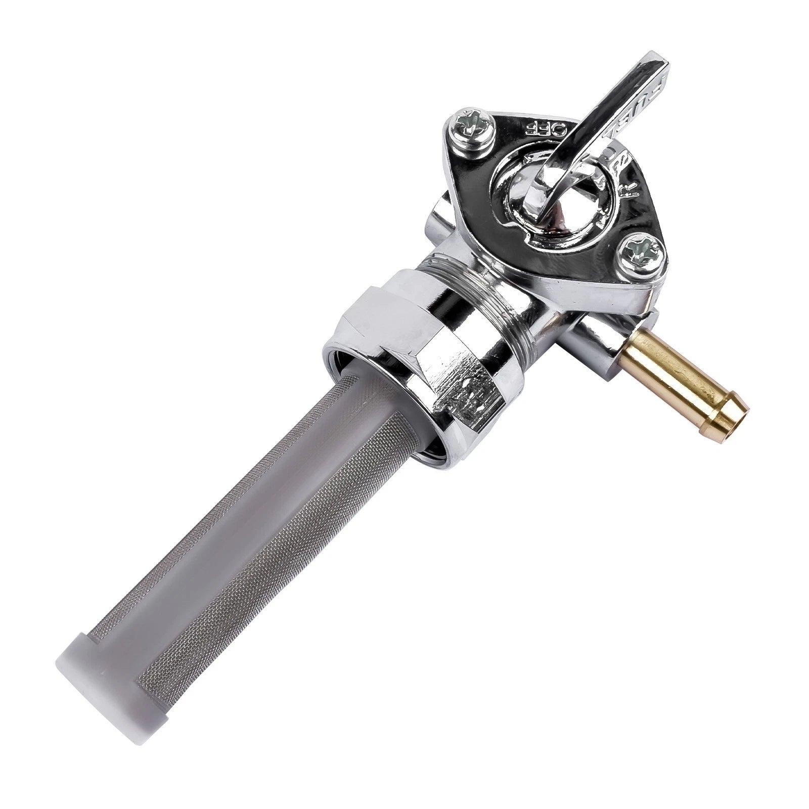 Left Spigot Fuel Valve 22mm for Harley-Davidson FXS FXD FLH FLST FXR FLT (1970–2023)