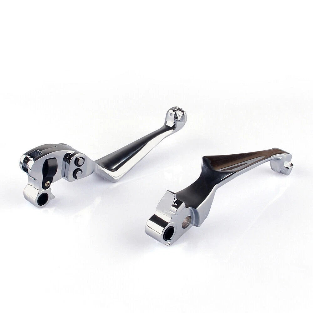 Brake Clutch Levers for Harley Dyna Road King FLHR Softail Springer (Chrome)