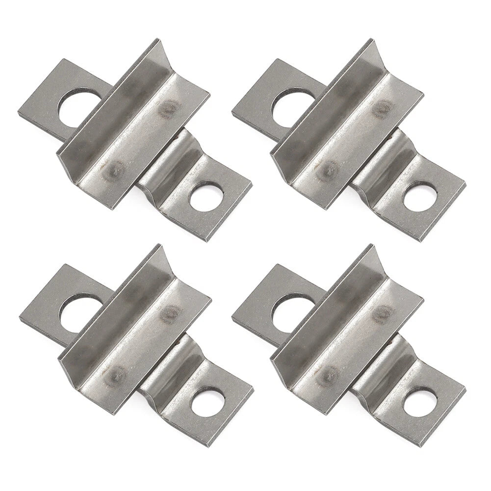 Set of 4 Battery Hold Down Brackets for RV GC2 Battery (6 Volt)