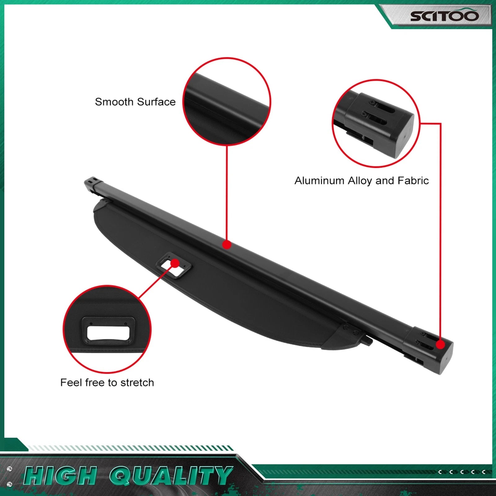Retractable Cargo Cover for Kia EV9 (2024–2025) - Black Privacy Shade