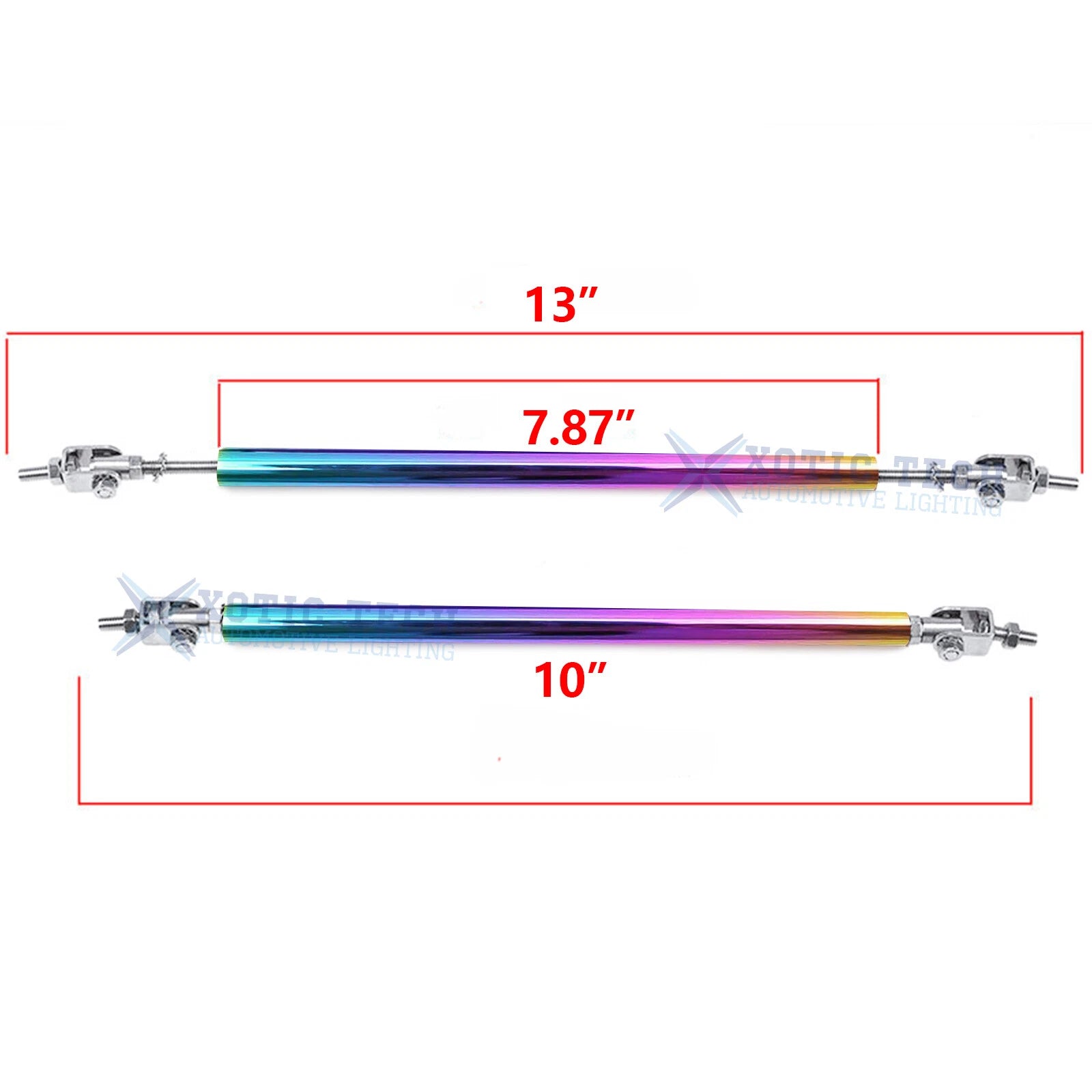 2Pcs Adjustable Neo Bumper Lip Support Bar for Infiniti G37 (2000-2021)