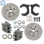 Front Disc Brake Kit for Mustang II (Slotted, Chevy Rotors)