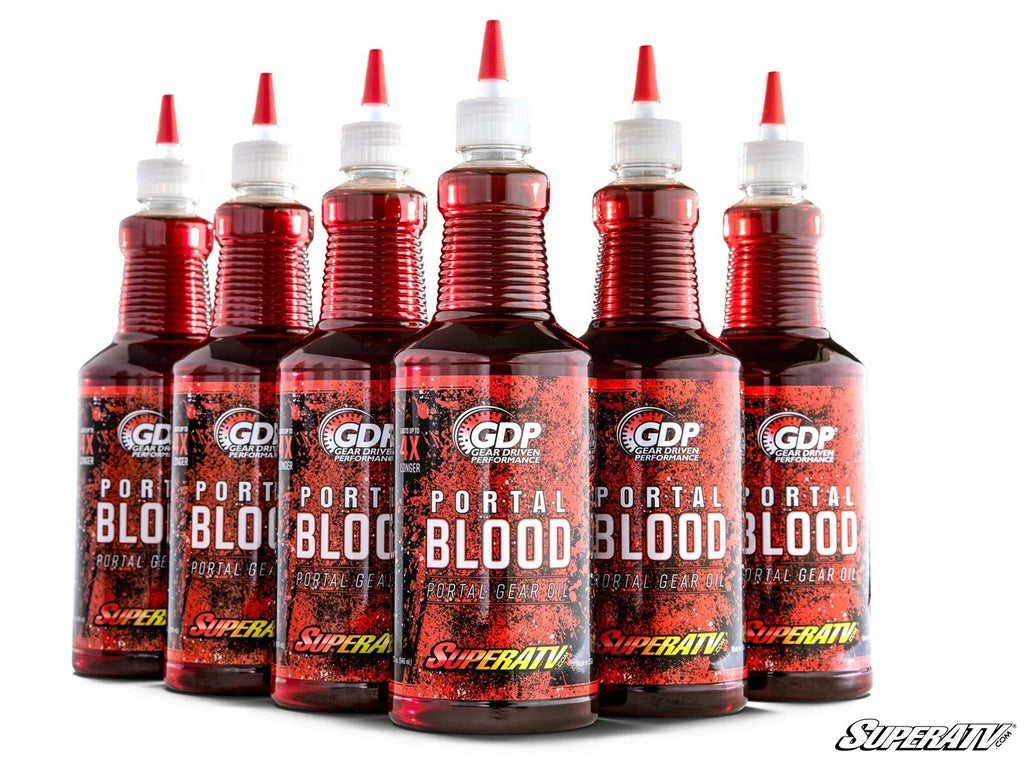 Case of 6 SuperATV Portal Blood Gear Oil 32 oz Bottles for UTVs