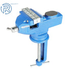 3-Inch Bench Vise with 360° Swivel Base for Universal Use