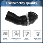 Set of 2 Engine Air Intake Hoses for BMW 5 Series E60 525d (2005–2010) 11617799401 Rubber
