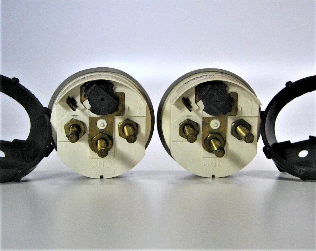 2X Faria GP9148A 2" White 100-250°F Temperature Gauge for Marine Applications