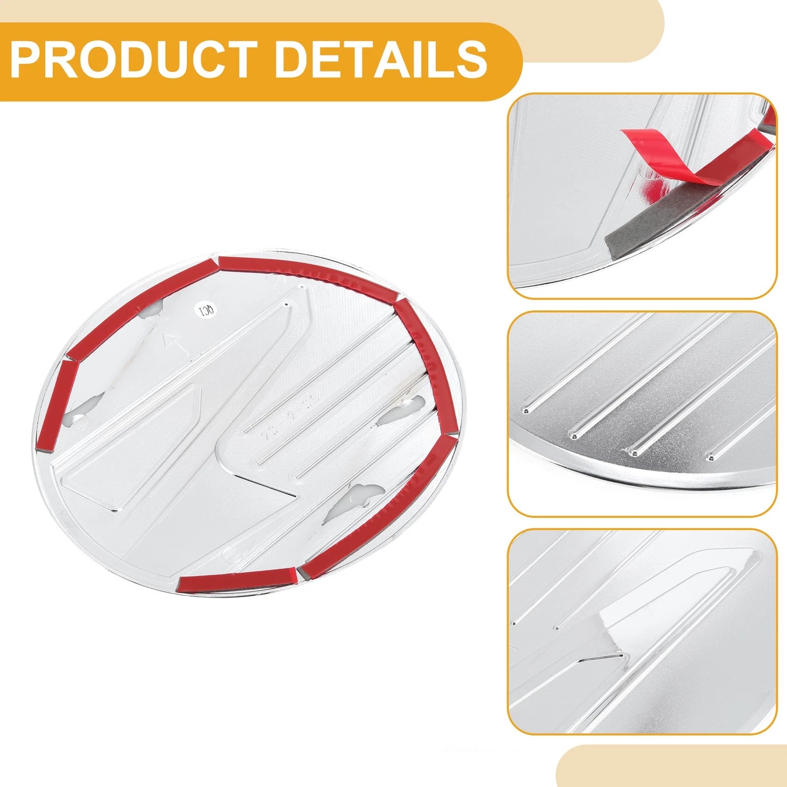 Fuel Tank Door Cap for Mazda CX-30 (2020–2025) Chrome Silver Tone