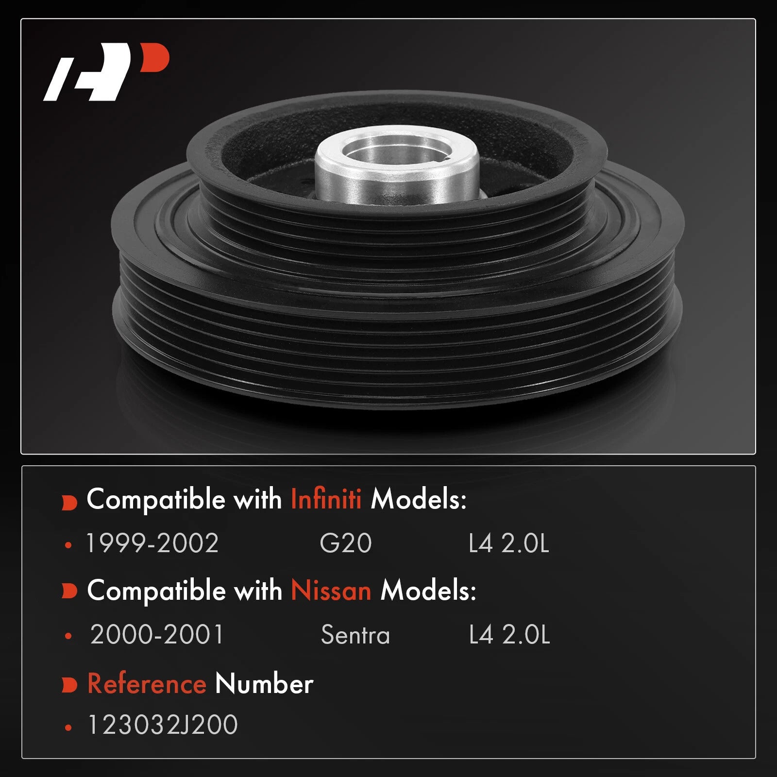Harmonic Balancer for Nissan Sentra (2000–2001) INFINITI G20 (1999–2002)