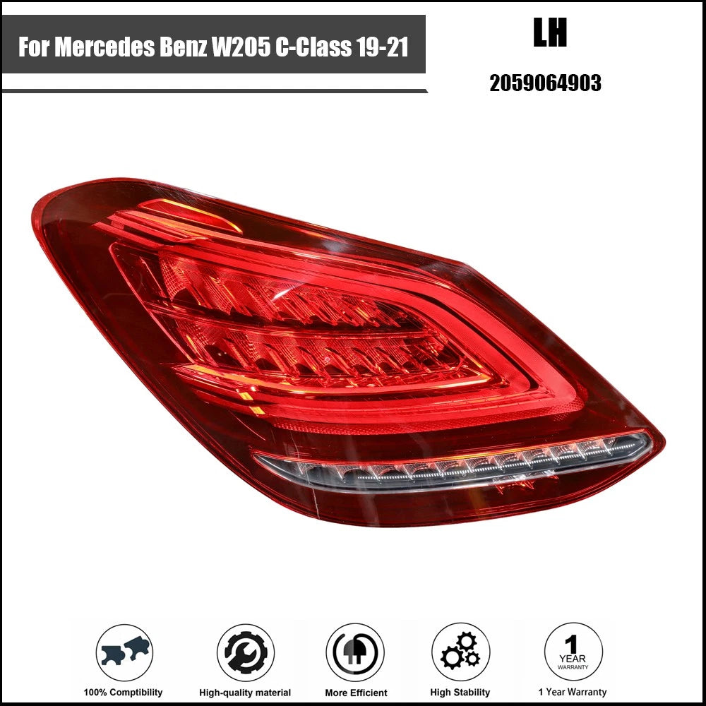 LED Tail Light for Mercedes Benz W205 C-Class (2019–2021)
