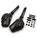Black Skull Skeleton Hand Mirror for Suzuki GSX-R Hayabusa (2000–2023)