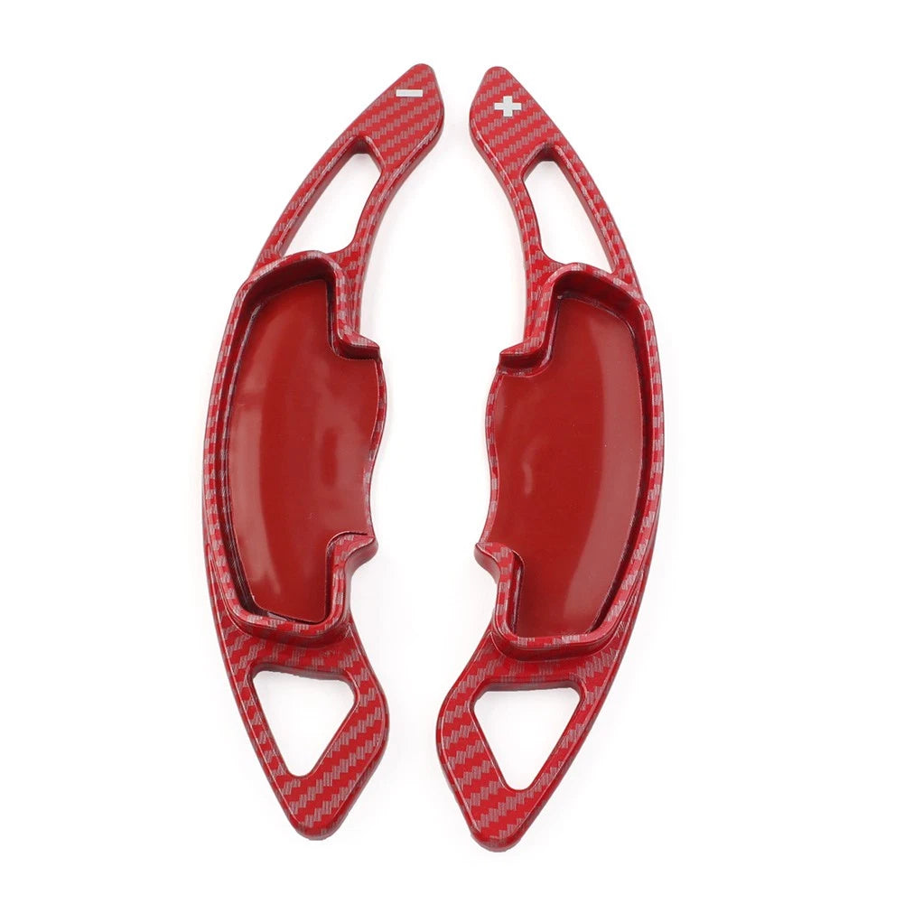 2X Steering Wheel Paddle Shifter Extension for Honda Accord Civic CR-V - Carbon Red